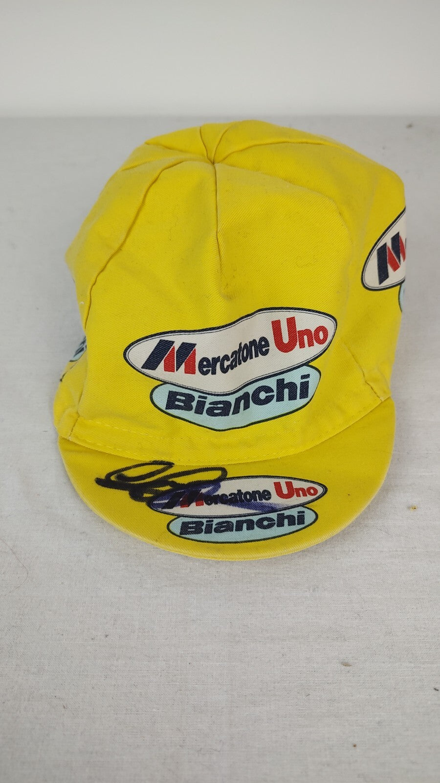SMS SANTINI MERCATONE CAPPELLO CICLISMO ELASTICO UOMO MAN HAT CAP VINTAGE