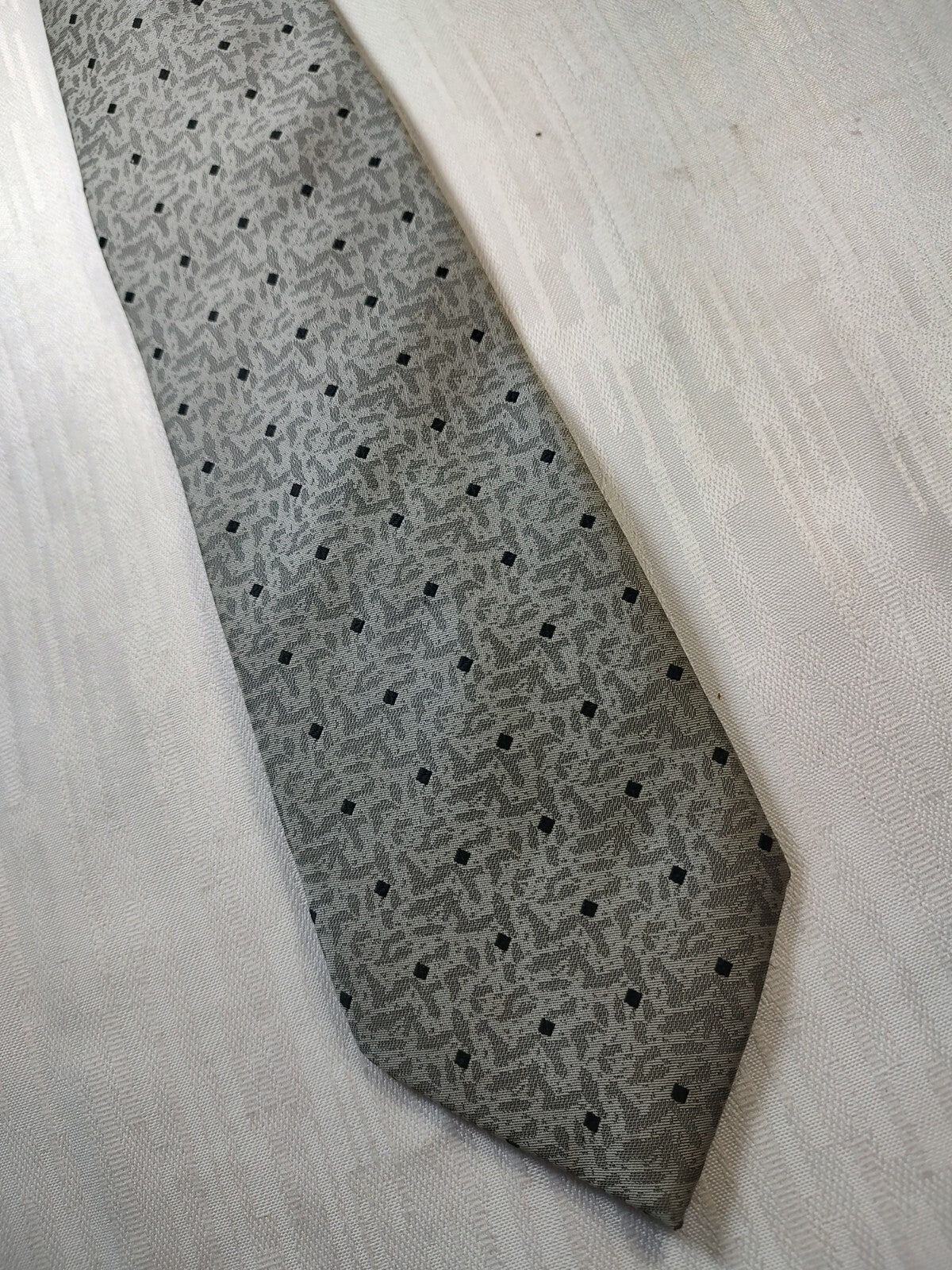 ANDREA CONTE NAPOLI  SILK TIE SETA CRAVATTA NECKTIE MADE IN ITALY SELF TIPPED