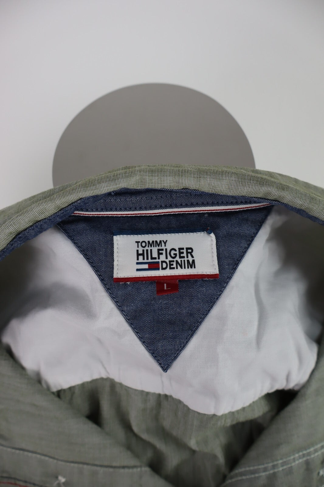 TOMMY HILFIGER CAMICIA SHIRT UOMO Tg L MAN VINTAGE CASUAL COTONE COTTON