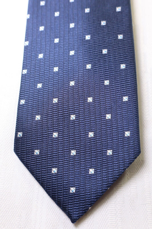 BARTON MODA 100% SILK TIE SETA CRAVATTA NECKTIE MADE ITALY SELF TIPPED