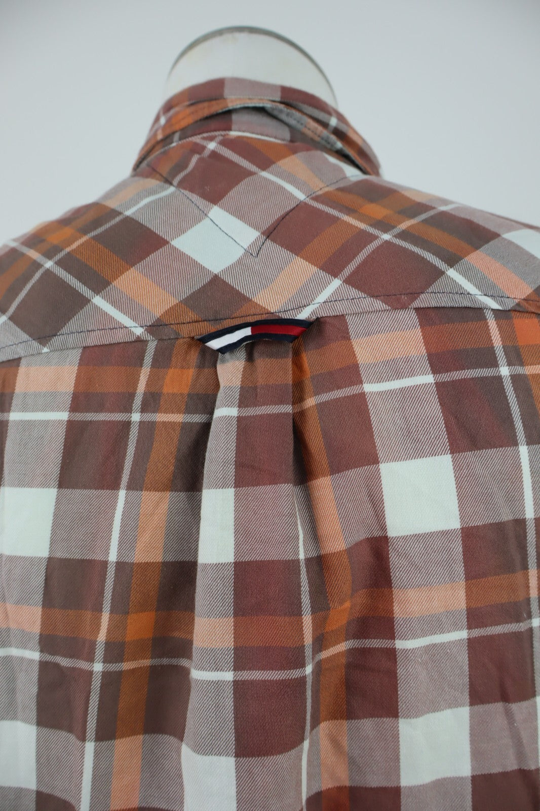 TOMMY HILFIGER CAMICIA UOMO COTONE TG. S MAN CASUAL VINTAGE COTTON SHIRT