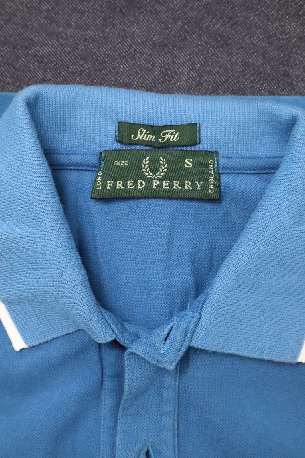 FRED PERRY SLIM POLO MAGLIA UOMO COTONE TG S MAN COTTON T-SHIRT CASUAL VINTAGE
