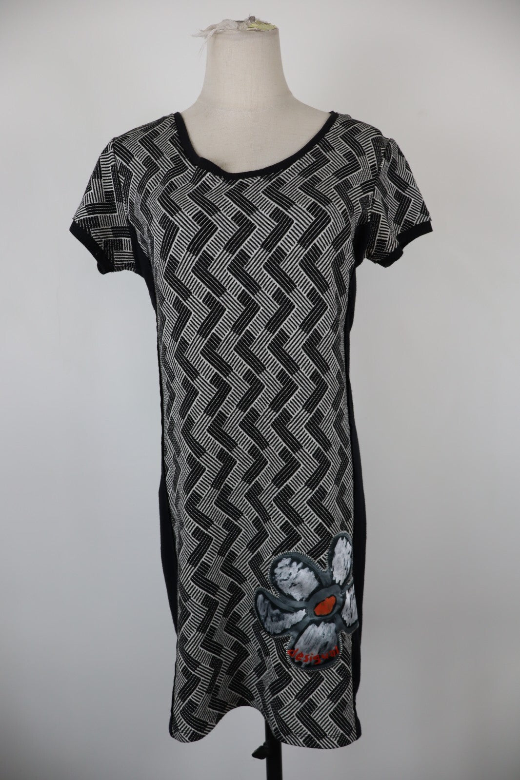 DESIGUAL VESTITO ABITO DONNA TG. L WOMAN CASUAL VINTAGE DRESS