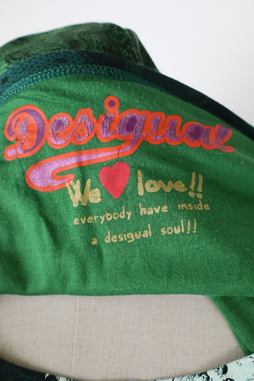 DESIGUAL VESTITO DONNA TG. L WOMAN CASUAL VINTAGE DRESS ABITO COTONE