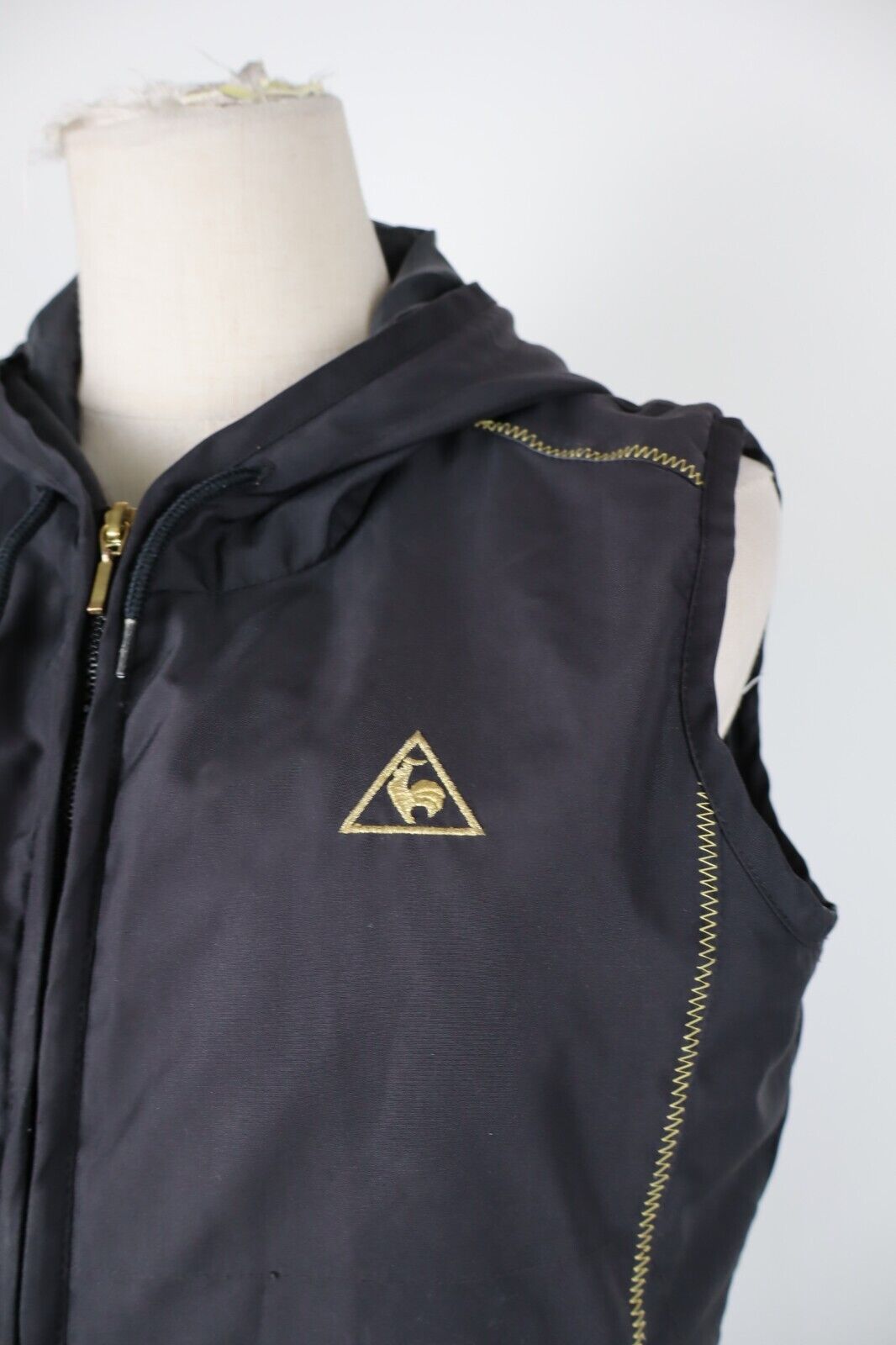 LE COQ SPORTIF GIUBBINO SMANICATO GILET DONNA TG M WOMAN CASUAL JACKET VINTAGE
