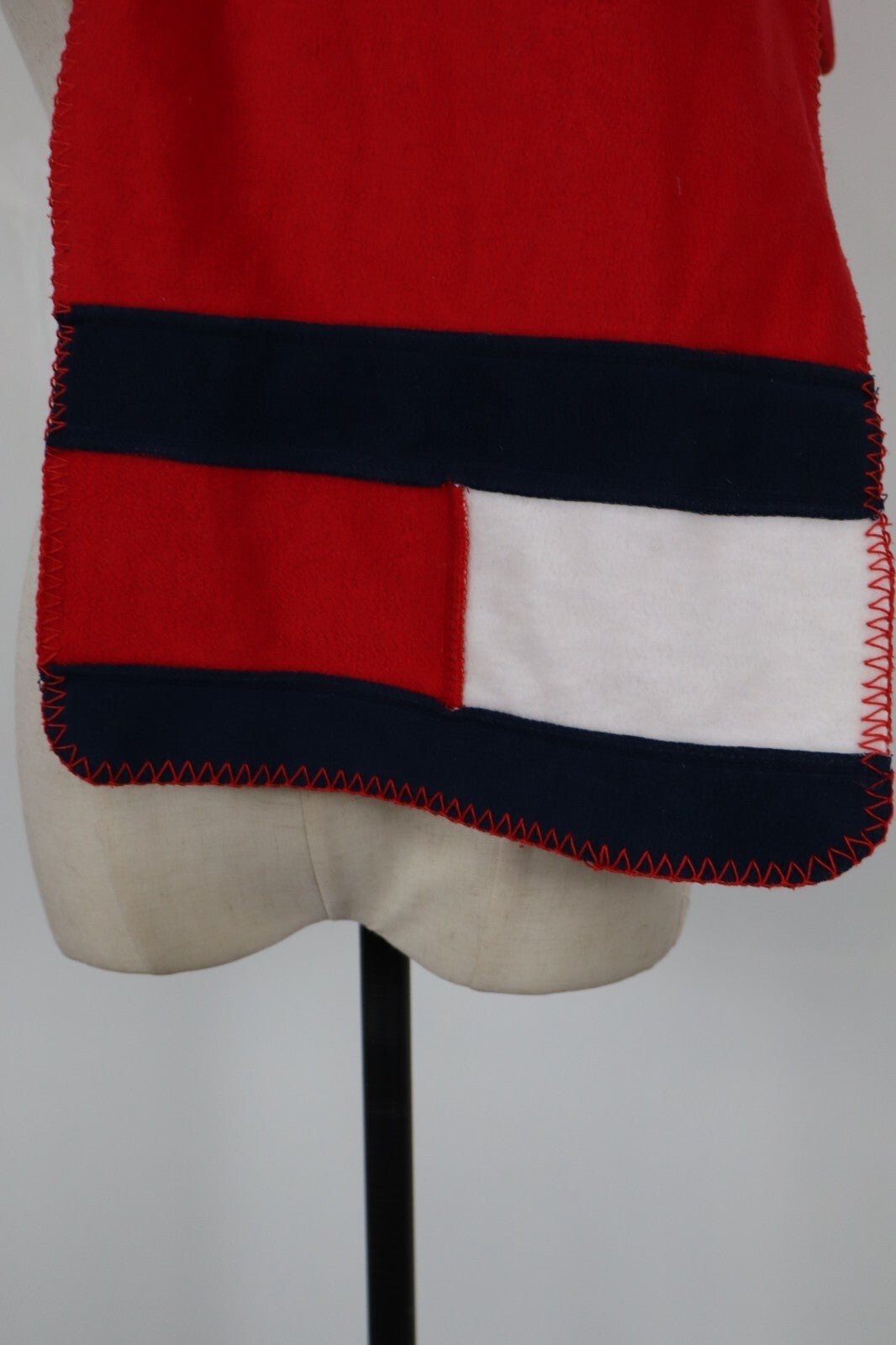 TOMMY HILFIGER SCIARPA PILE UOMO DONNA UNISEX WOMAN MAN VINTAGE CASUAL SCARF