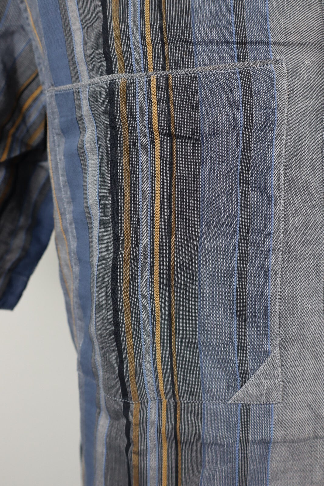 AUSTRALIAN L'ALPINA CAMICIA UOMO COTONE LINO TG. 52 MAN CASUAL VINTAGE SHIRT