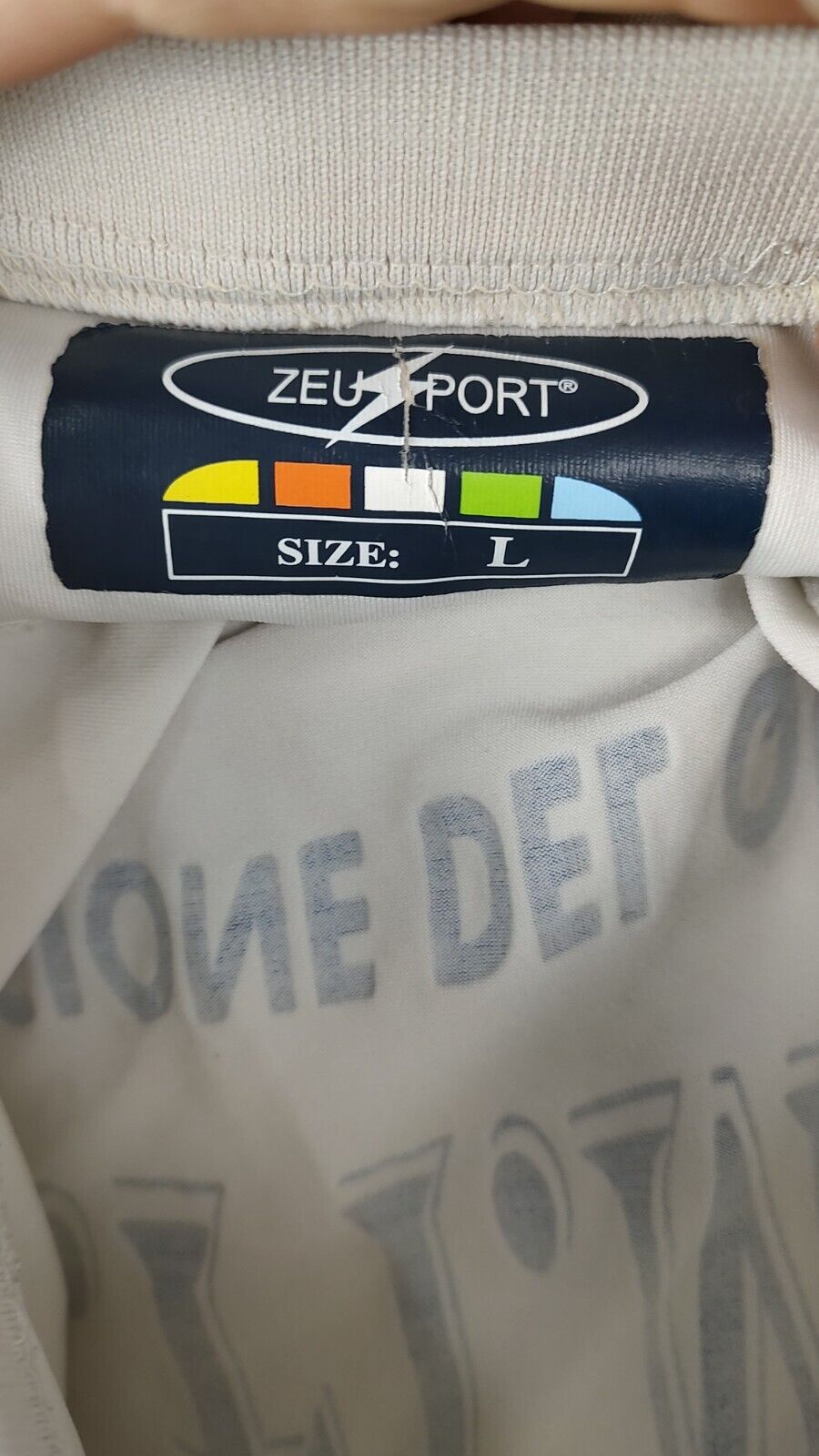 ZEUS SAPRI N. 6 MAGLIA CALCIO UOMO Tg L TRIKOT JERSEY SOCCER VINTAGE SPORT