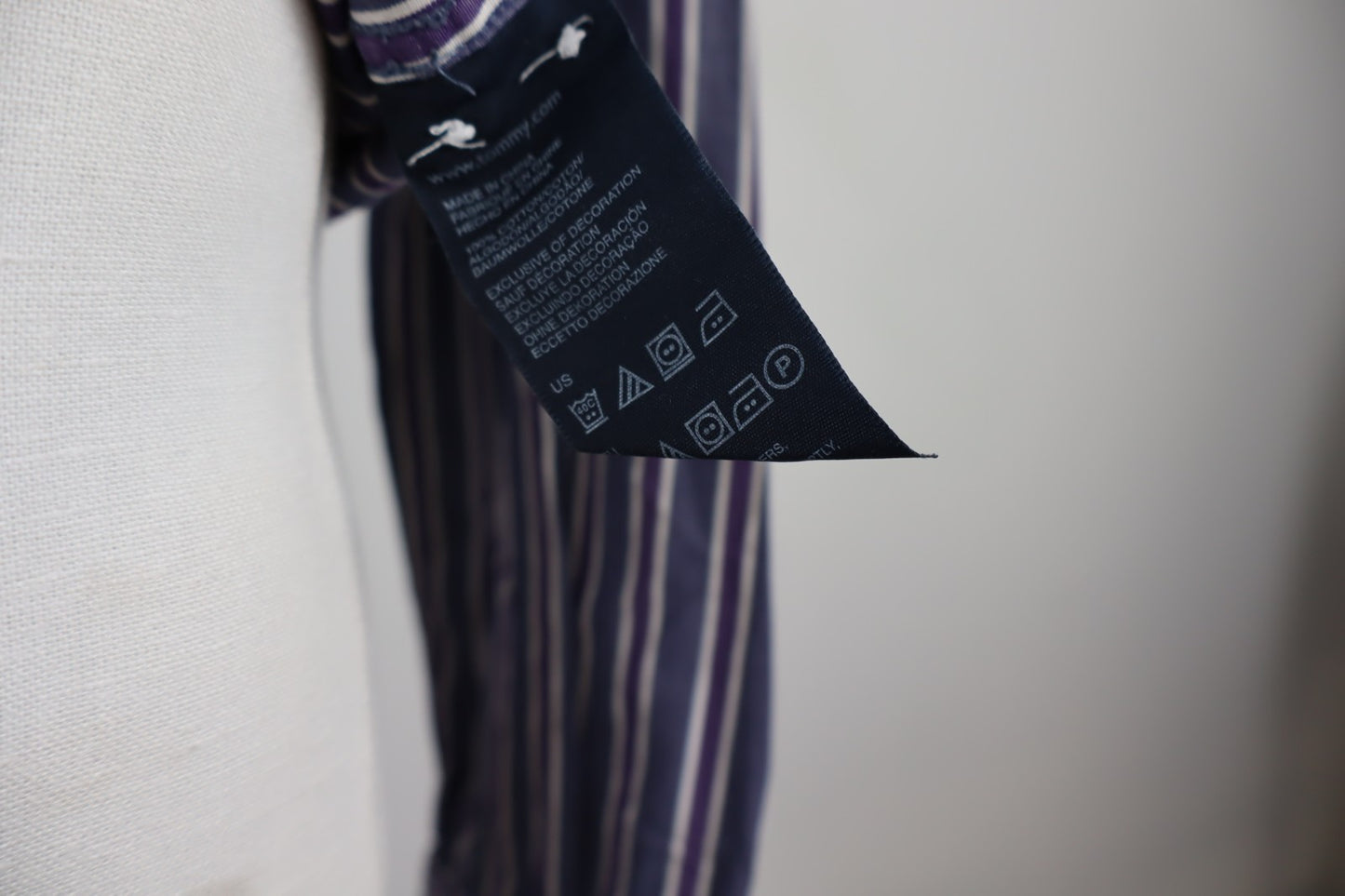 TOMMY HILFIGER CAMICIA MANICA LUNGA UOMO TG. S MAN CASUAL VINTAGE SHIRT COTONE