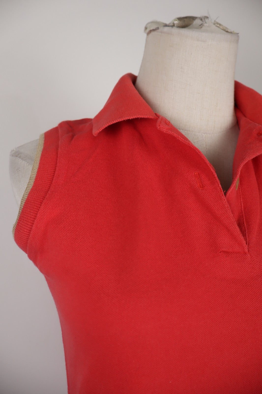 BEST COMPANY VESTITO ABITO A POLO DONNA TG. S WOMAN CASUAL VINTAGE DRESS COTONE