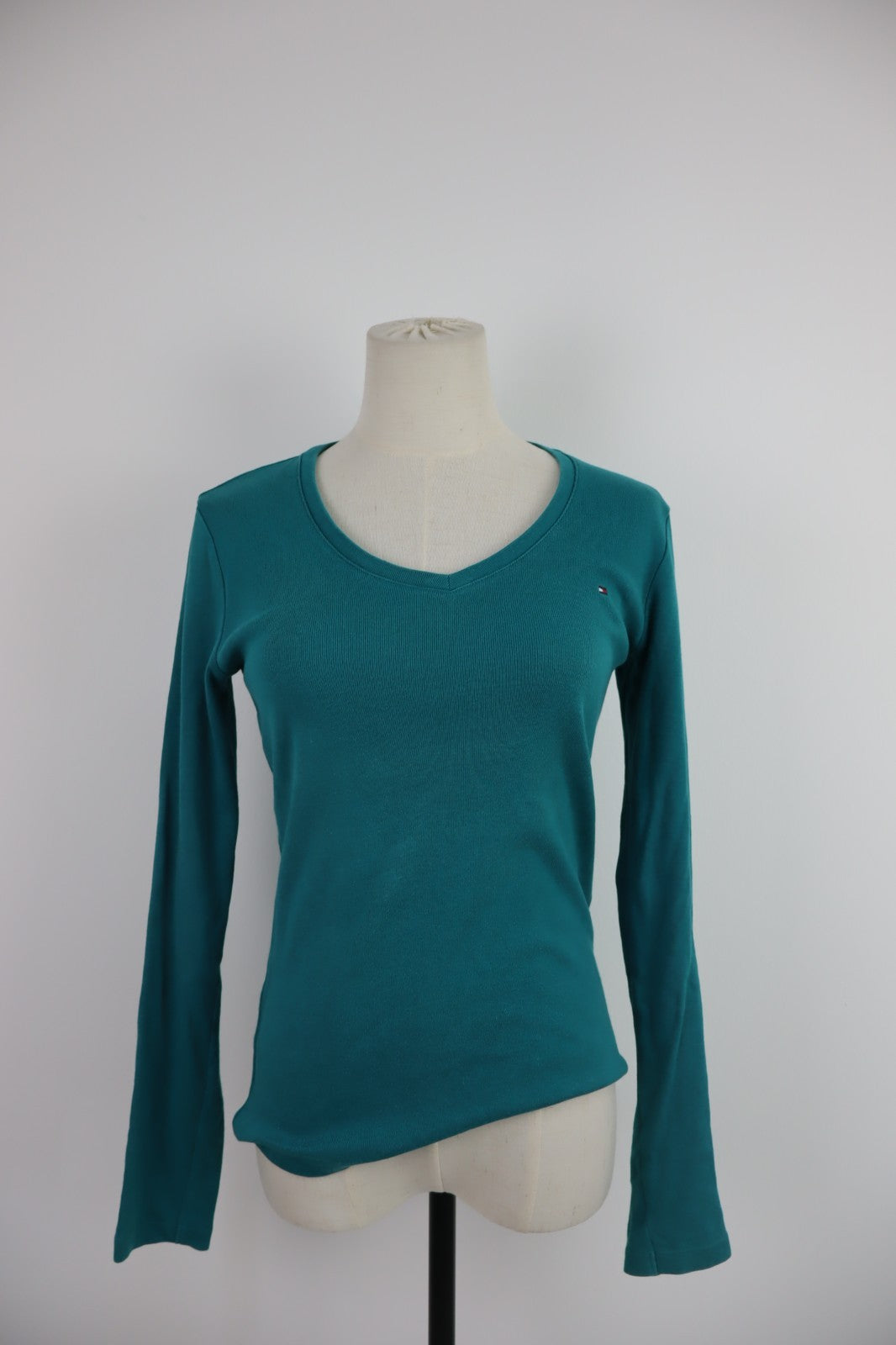TOMMY HILFIGER MAGLIA DONNA TG. S WOMAN CASUAL VINTAGE T-SHIRT TOP COTONE