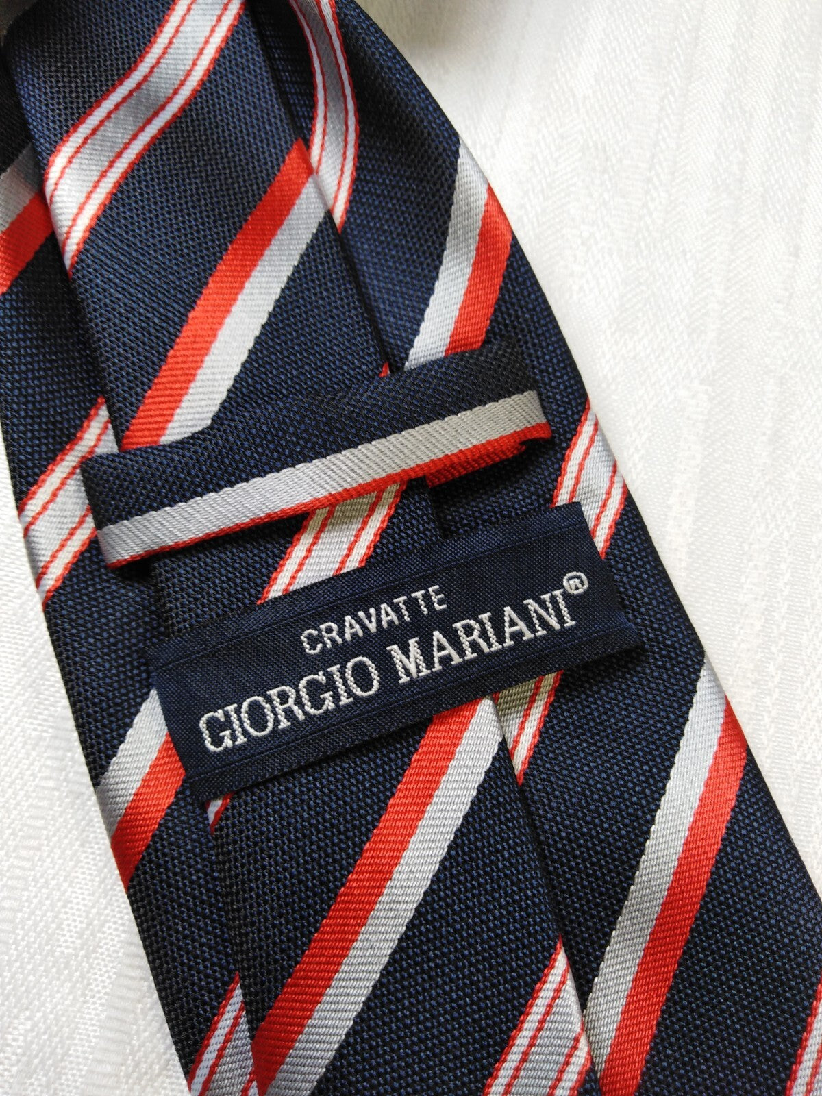 GIORGIO MARIANI 100% SILK TIE SETA CRAVATTA NECKTIE ITALY VINTAGE SELF TIPPED