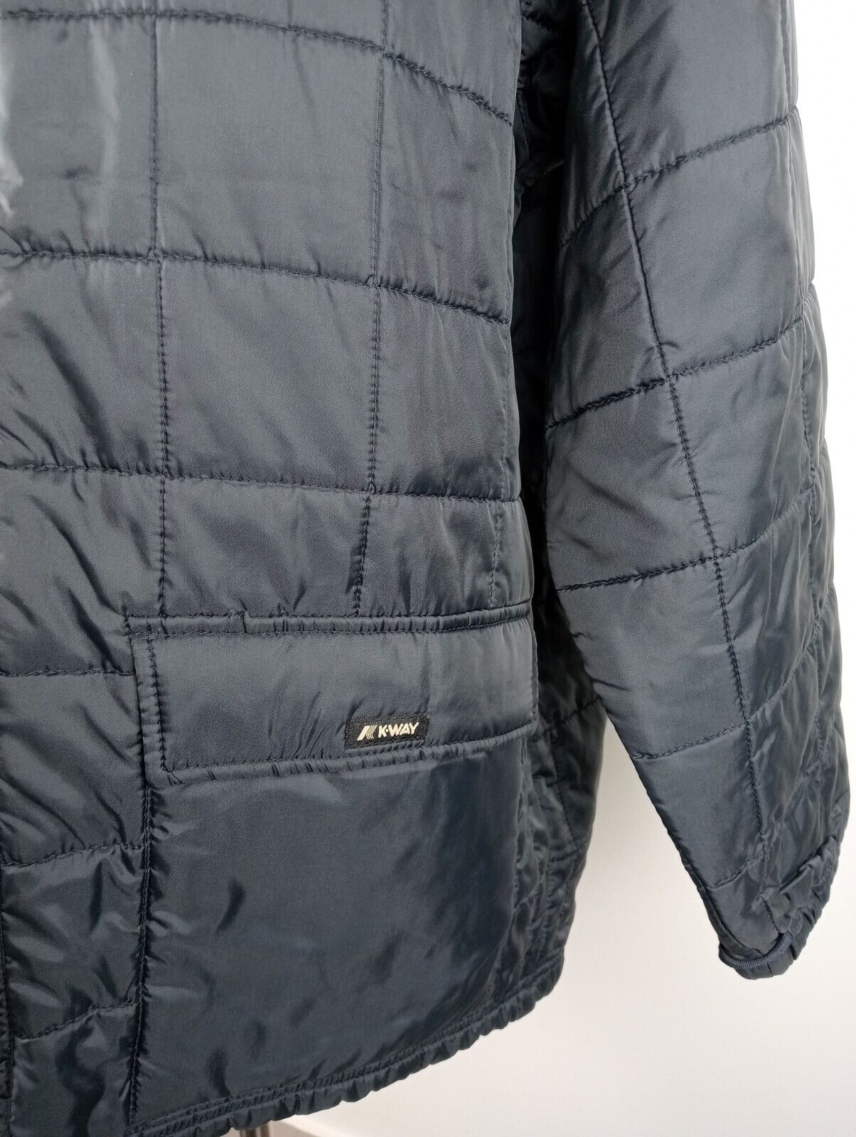 K.WAY GIUBBINO IMBOTTITO NEVE SCII GIACCA UOMO Tg L MAN JACKET VINTAGE