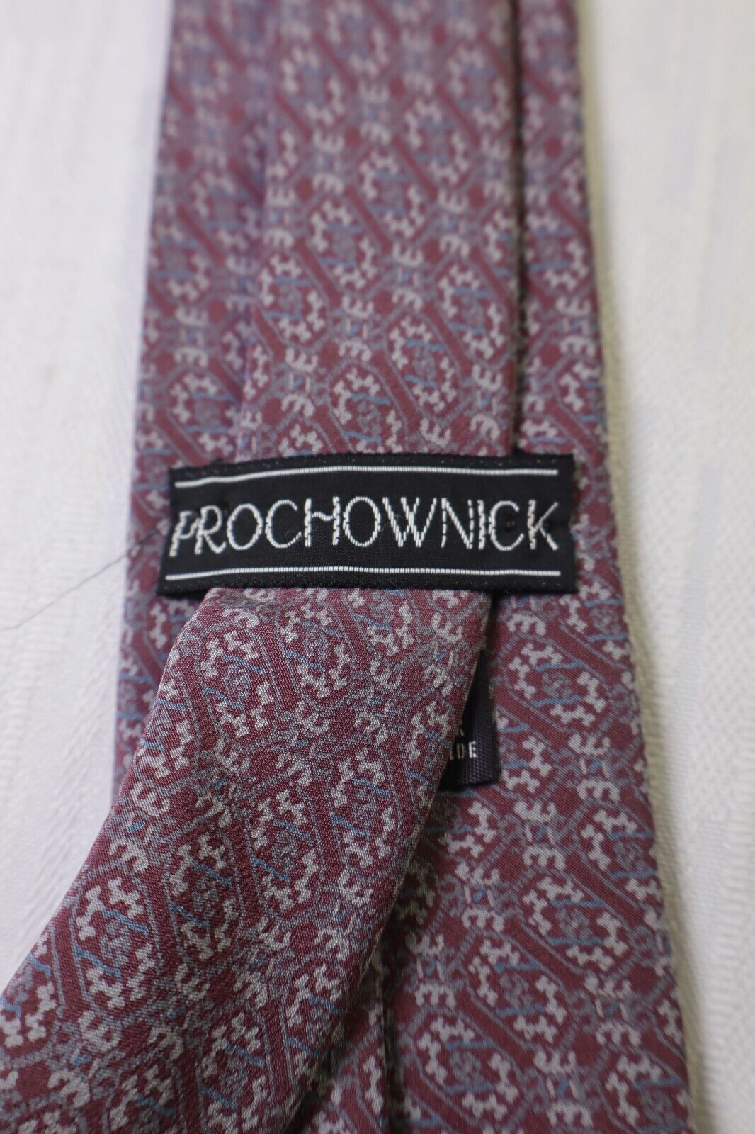 PROCHOWNICK 100% SILK TIE SETA CRAVATTA NECKTIE MADE IN ITALY CLASSIC