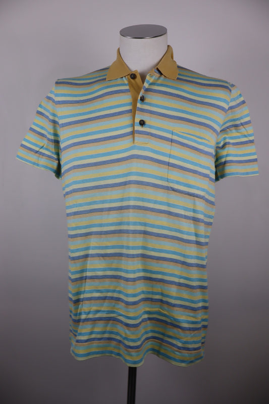 FEDELI MAGLIA POLO UOMO COTONE TG. M MAN COTTON T-SHIRT CASUAL VINTAGE A RIGHE
