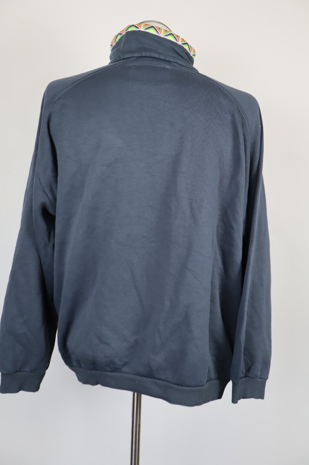 DIADORA FELPA ZIP COTONE UOMO Tg L SPORT MAN SWEATSHIRT COTTON CASUAL VINTAGE