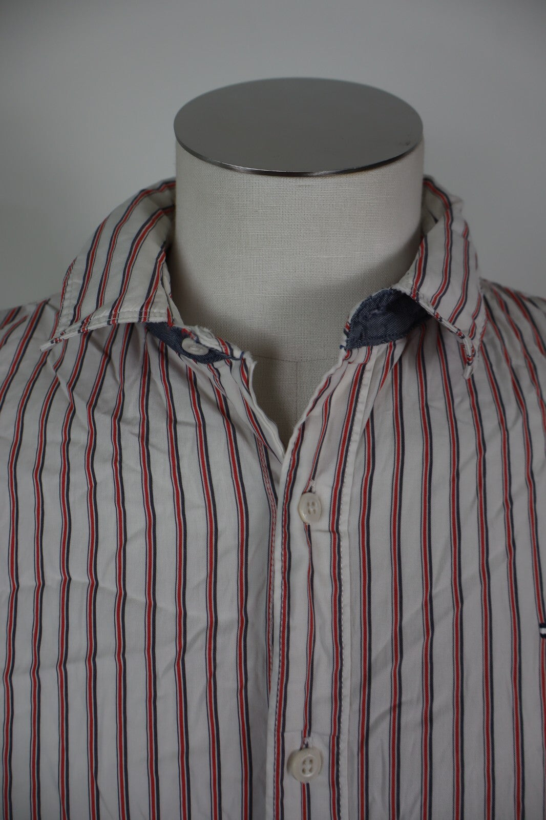 TOMMY HILFIGER CAMICIA UOMO COTONE TG. L MAN CASUAL VINTAGE COTTON SHIRT