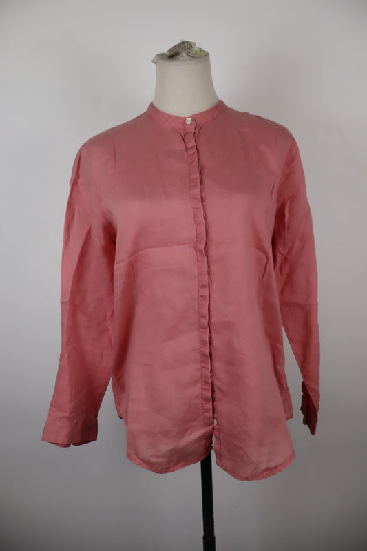 GAP CAMICIA MANICA LUNGA DONNA TG. M WOMAN SHIRT CASUAL VINTAGE COTONE LINO