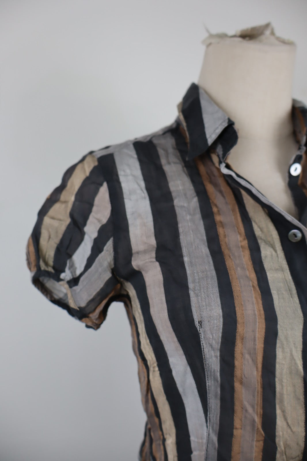 MARELLA CAMICIA  DONNA TG. 42 WOMAN SHIRT COTONE COTTON CASUAL VINTAGE RIGHE