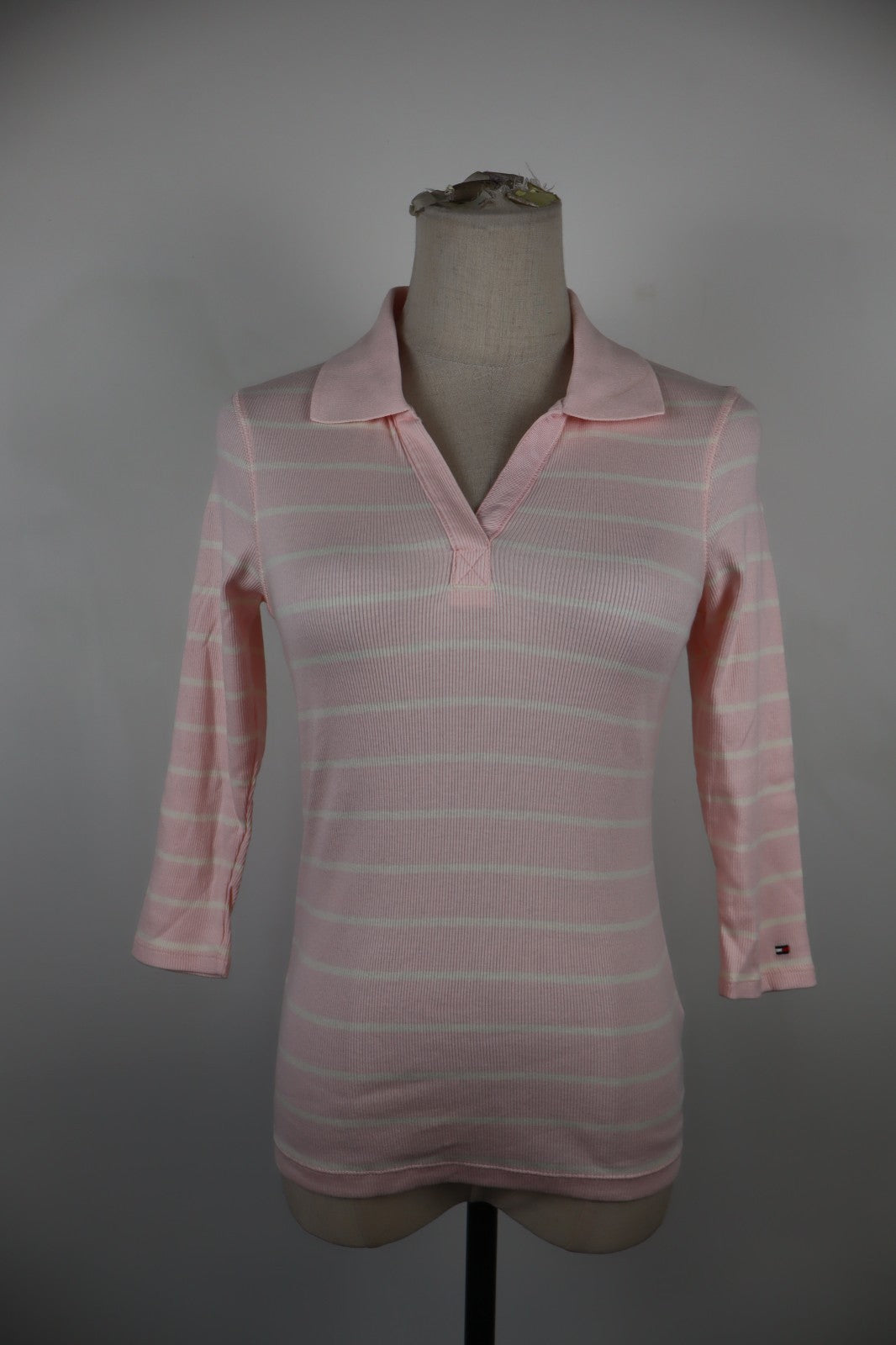 TOMMY HILFIGER POLO MAGLIA DONNA COTONE TG. S WOMAN SHIRT CASUAL VINTAGE CON TAG