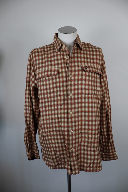 TIMBERLAND CAMICIA UOMO TG. L MAN CASUAL VINTAGE SHIRT COTONE COTTON LANA WOOL