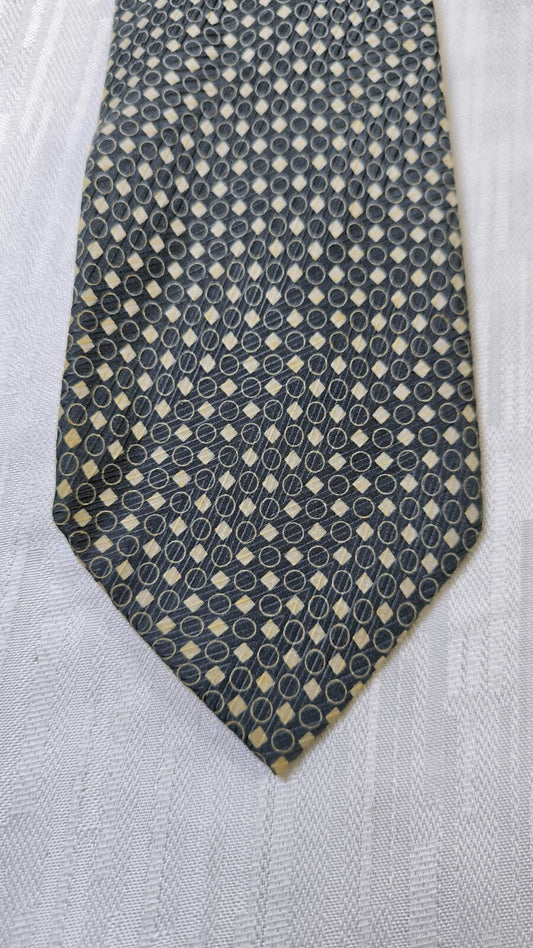 LUCA D'ALTIERI  100%  SILK TIE SETA CRAVATTA UOMO NECKTIE MADE IN ITALY VINTAGE