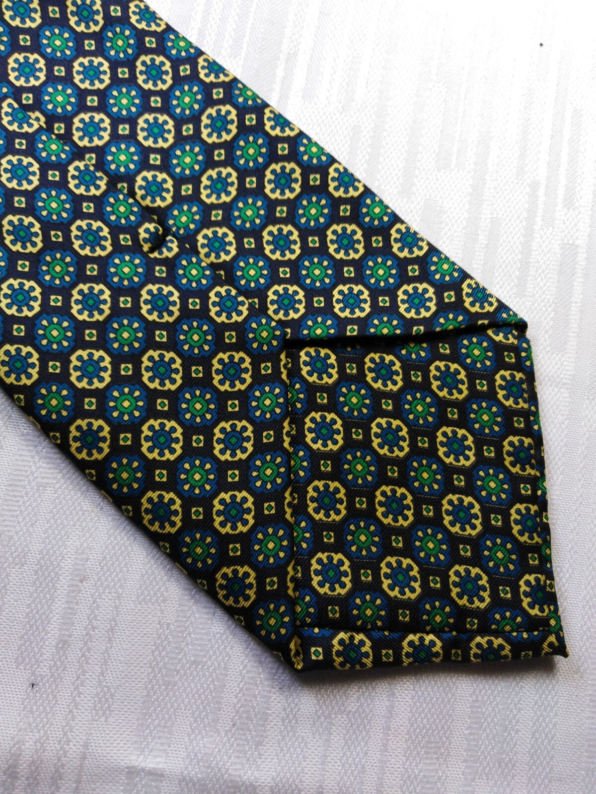 VILLA PIGNATELLI 100% SILK TIE SETA CRAVATTA NECKTIE MADE IN ITALY SELF TIPPED