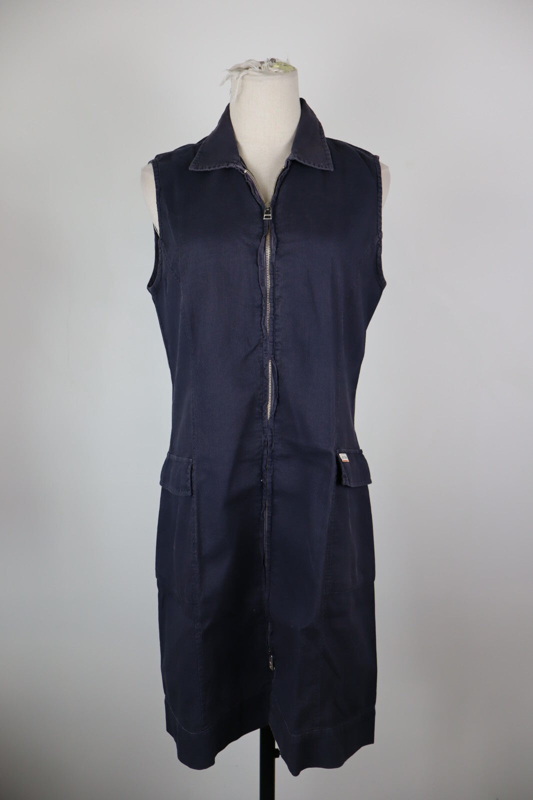 COLMAR VESTITO ABITO SMANICATO CON ZIP DONNA TG. 44 WOMAN CASUAL VINTAGE DRESS