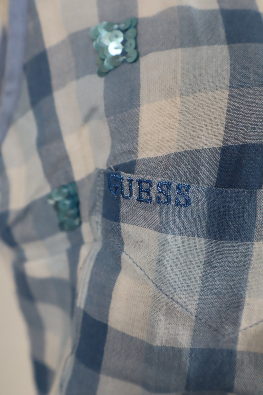 GUESS LOS ANGELES CAMICIA  DONNA TG. M WOMAN SHIRT CASUAL VINTAGE