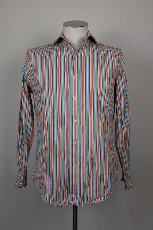 RALPH LAUREN CAMICIA UOMO TG. 15 /38 MAN CASUAL VINTAGE SHIRT COTONE COTTON LOGO