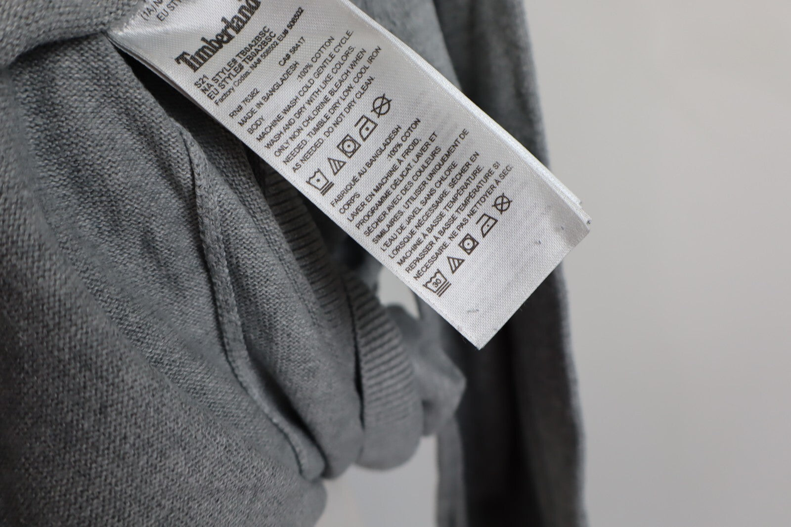 TIMBERLAND MAGLIONE COTONE COTTON VINTAGE UOMO Tg. 2XL MAN SWEATER CASUAL