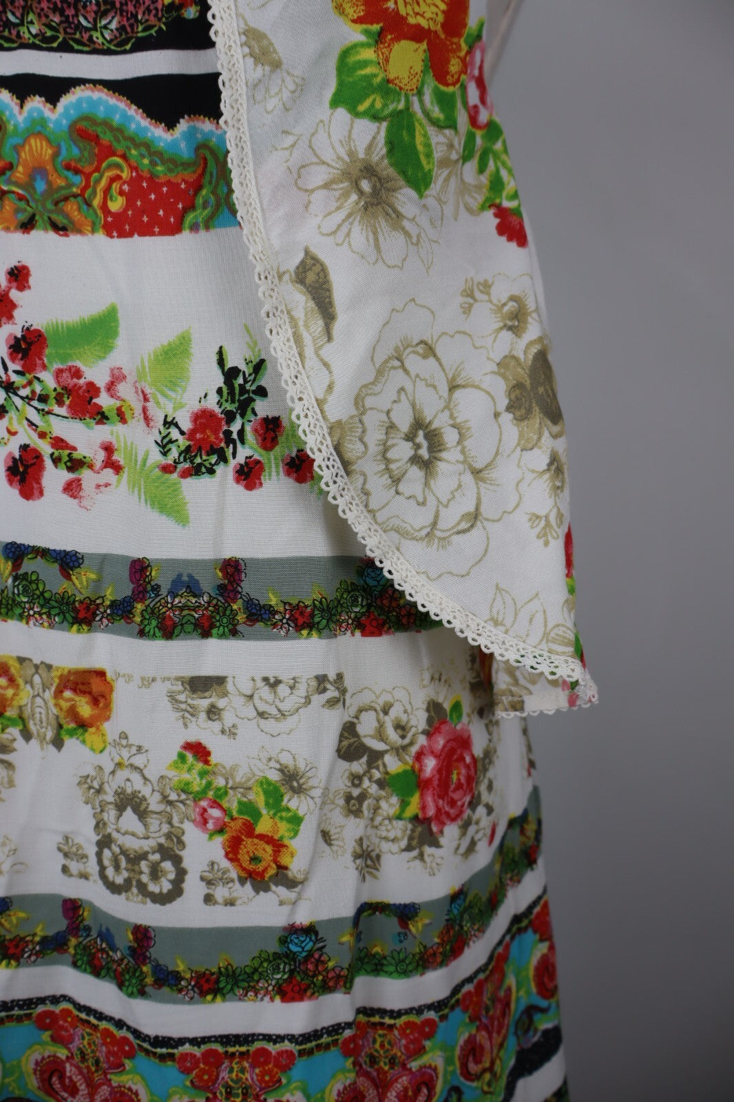 DESIGUAL VESTITO ABITO DONNA TG. 40 WOMAN CASUAL VINTAGE DRESS