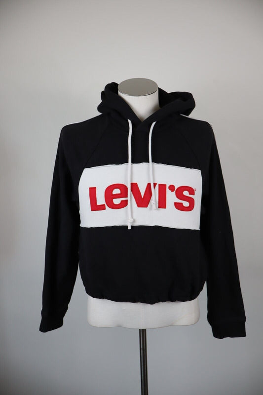LEVI'S FELPA CAPPUCCIO MAGLIA DONNA Tg S WOMEN CASUAL VINTAGE SPORT SWEATSHIRT