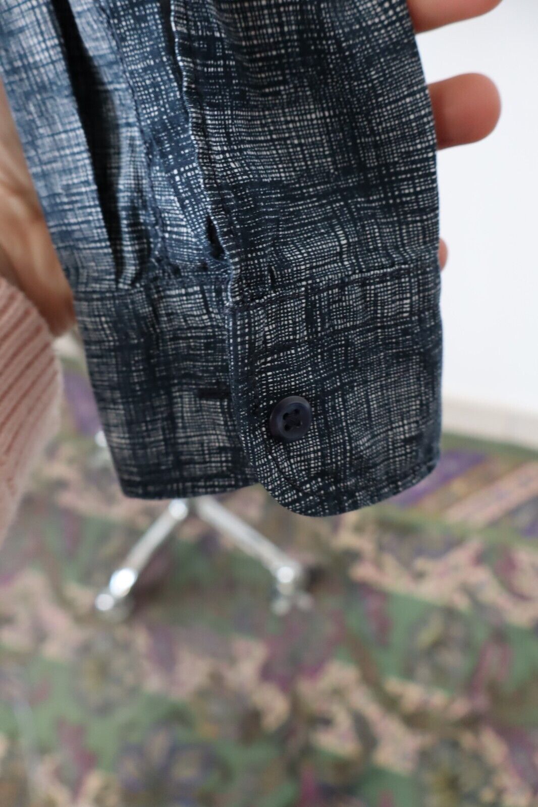 HUGO BOSS CAMICIA UOMO TG. M MAN CASUAL VINTAGE SHIRT COTONE COTTON