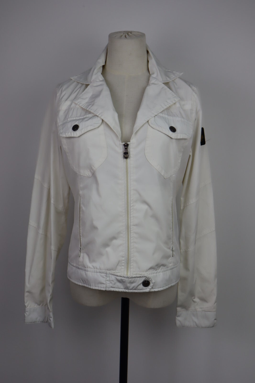 REFRIGIWEAR GIUBBINO DONNA TG L WOMAN JACKET GIACCA VINTAGE CASUAL POLIURETANO