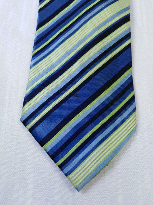 BASILE 100% SETA SILK TIE CRAVATTA NECKTIE ITALY VINTAGE CLASSIC