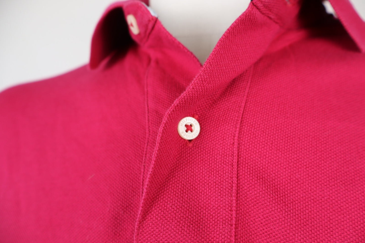 TOMMY HILFIGER POLO MAGLIA UOMO TG L MAN COTONE T-SHIRT CASUAL VINTAGE