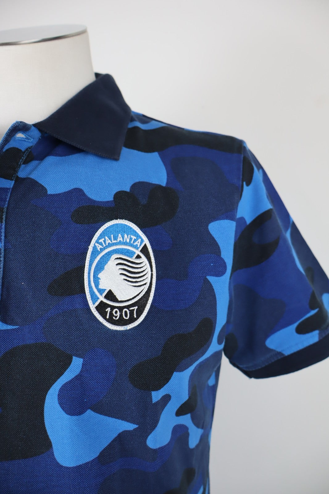 ATALANTA CALCIO MAGLIA POLO UOMO TG. XL MAN T-SHIRT CASUAL VINTAGE COTONE COTTON