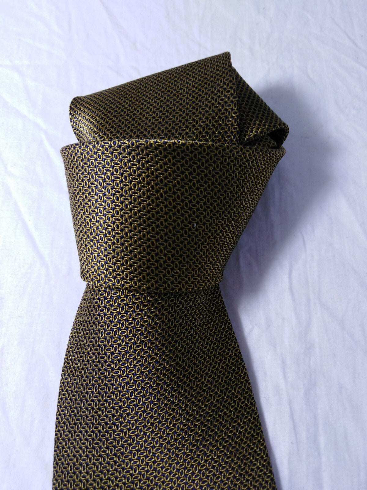 L'ARTE DELLA CAMICIA  SILK TIE SETA CRAVATTA SELF TIPPED NECKTIE MADE IN ITALY