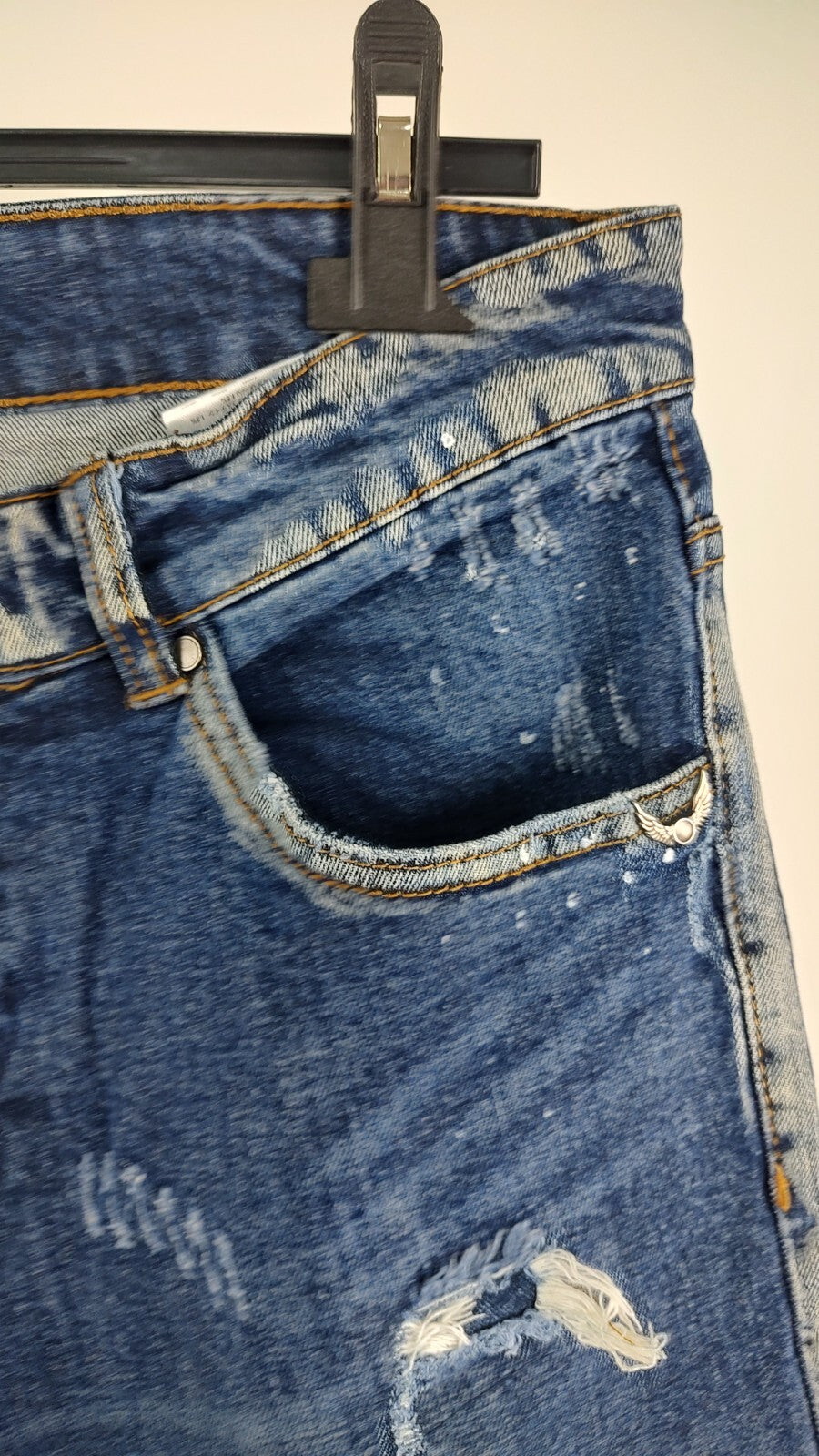 JOHN RICHMOND PANTALONE JEANS SHORTS UOMO W32 MAN VINTAGE CASUAL PANTS