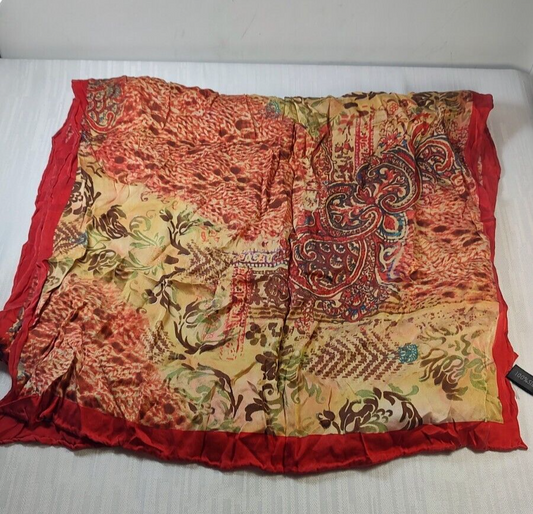 FOULARD 100% SILK SCARVES SCARF RECTANGLE SETA MADE IN ITALY