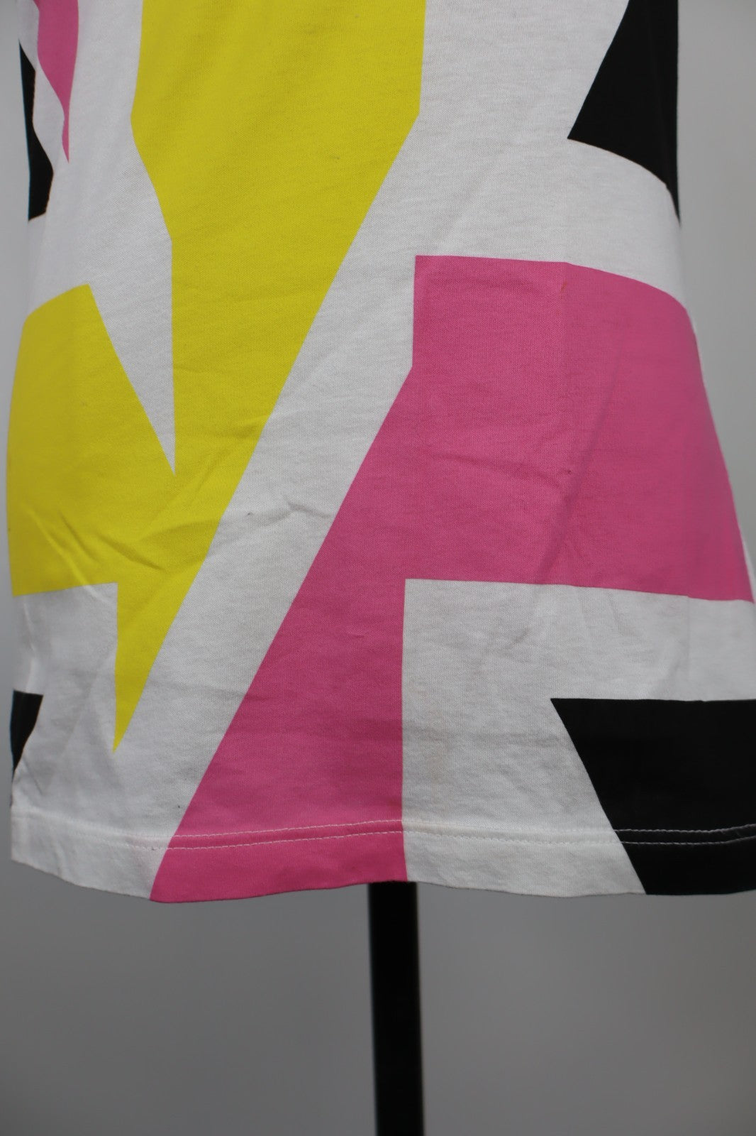 BIKKEMBERGS MAGLIA SMANICATA DONNA TG. S WOMAN CASUAL VINTAGE T-SHIRT TOP COTONE