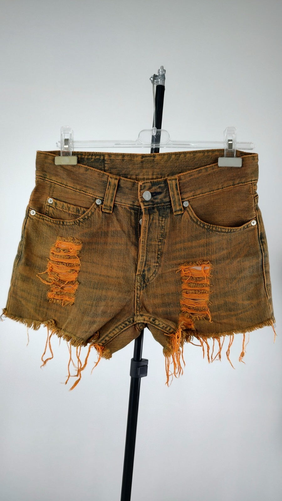 LEVI'S PANTALONCINO DENIM JEANS DONNA TG W31 WOMAN VINTAGE SHORTS