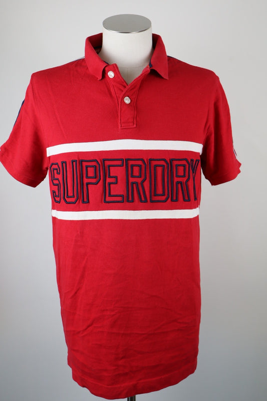 SUPERDRY MAGLIA UOMO TG. XL MAN POLO SHIRT CASUAL VINTAGE 100% COTONE COTTON