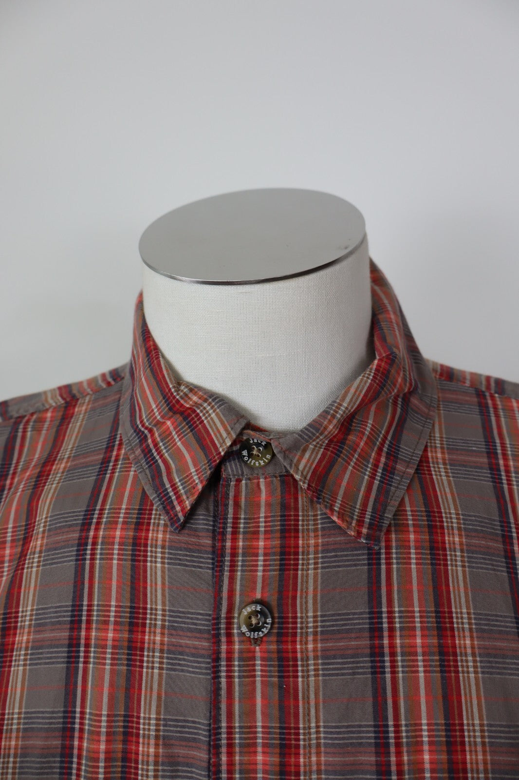 JACK WOLFSKIN CAMICIA UOMO COTONE TG. XL MAN CASUAL VINTAGE COTTON SHIRT