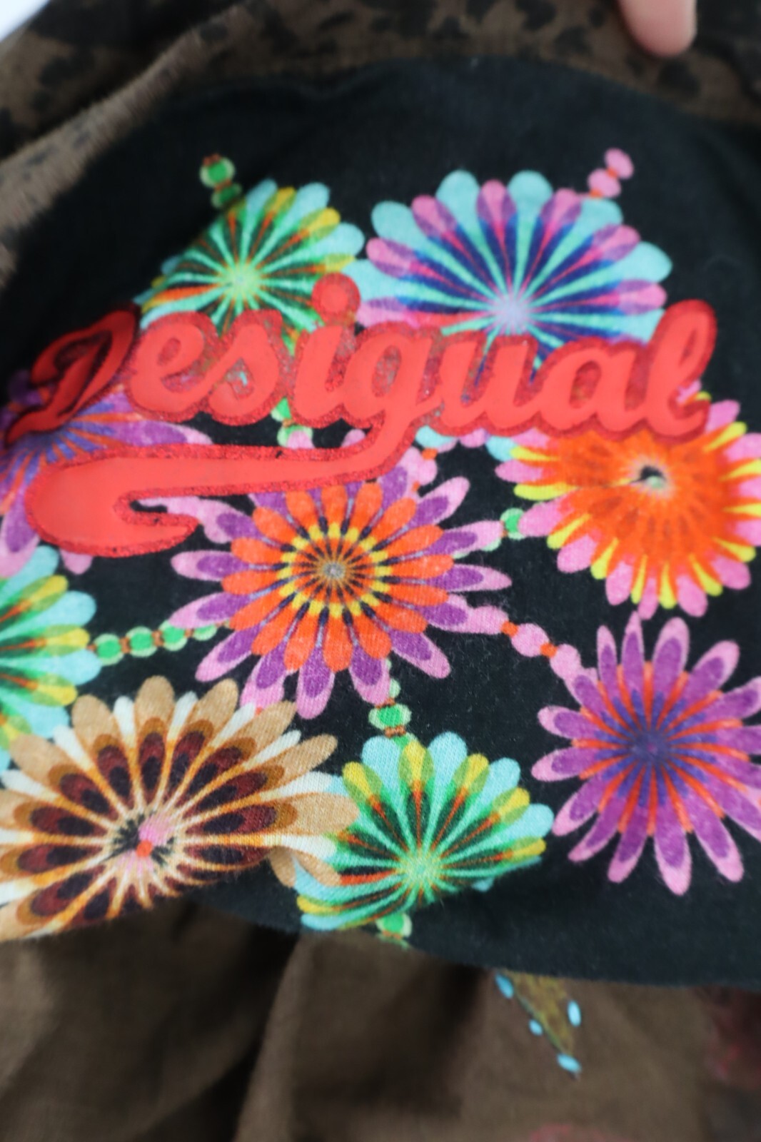 DESIGUAL MAGLIA DONNA TG. M WOMAN T-SHIRT CASUAL VINTAGE COTONE