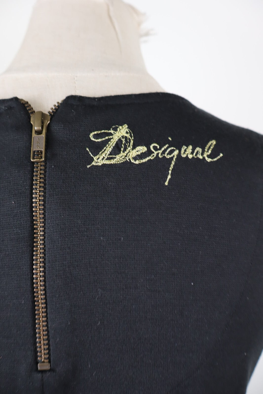 DESIGUAL VESTITO DONNA TG. S WOMAN CASUAL VINTAGE DRESS ABITO