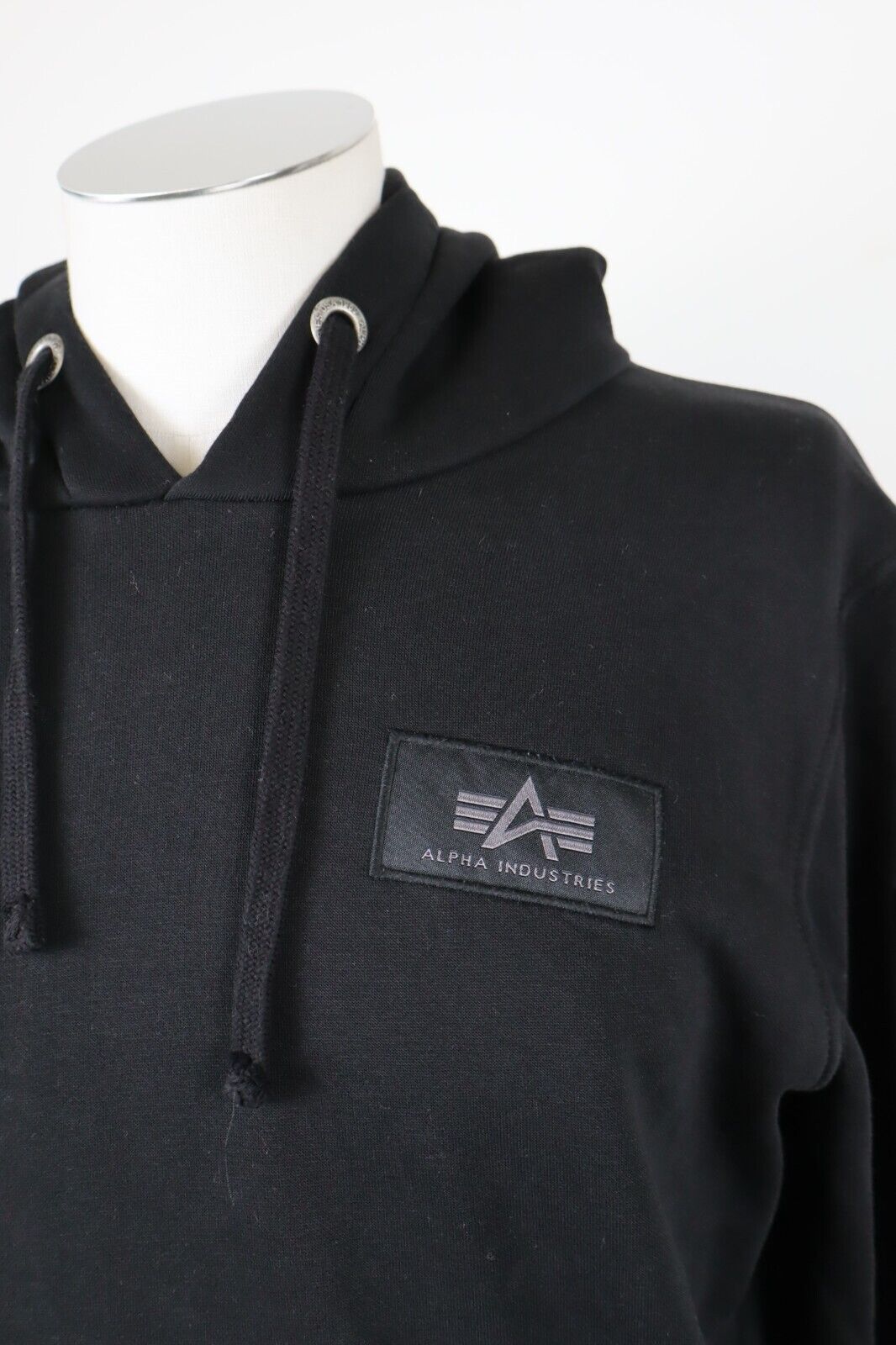 ALPHA INDUSTRIES FELPA CAPPUCCIO UOMO TG S MAN VINTAGE SWEATSHIRT CASUAL COTONE