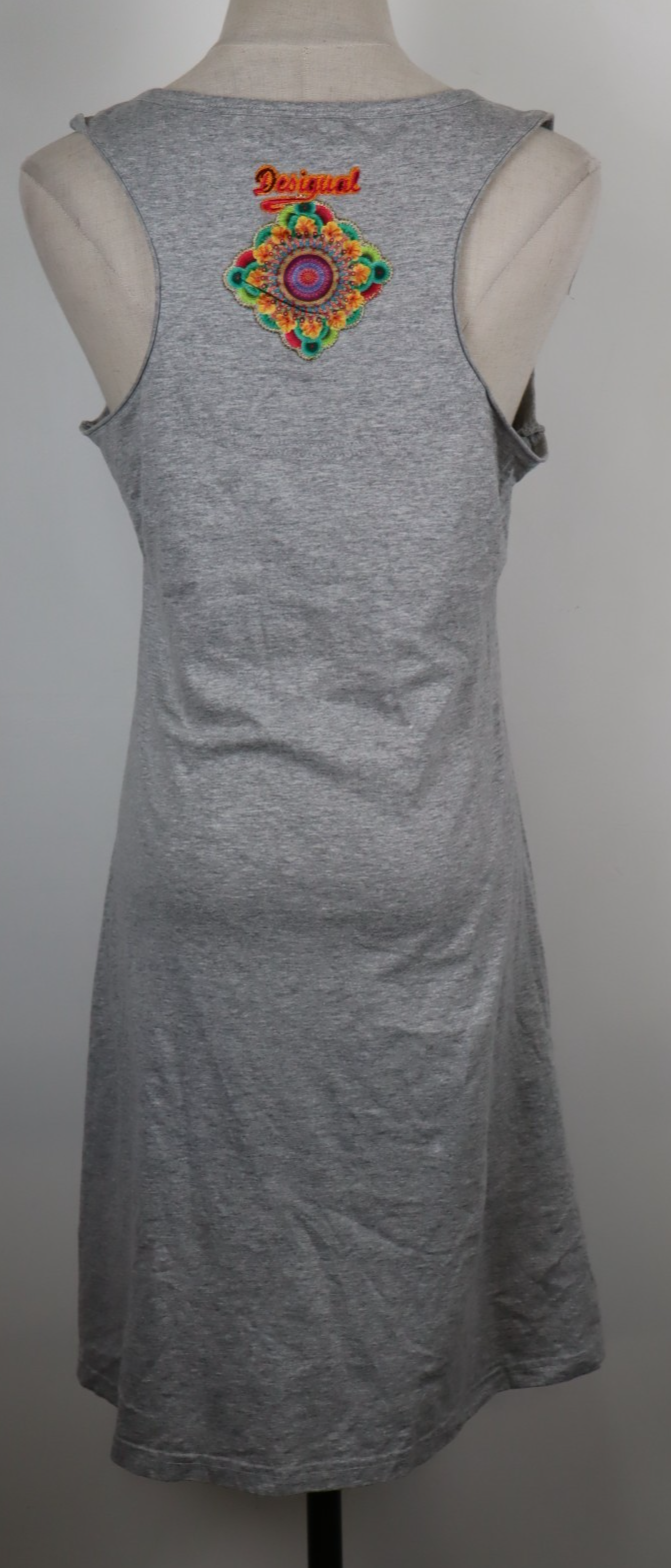 DESIGUAL VESTITO DONNA TG. L WOMAN CASUAL VINTAGE DRESS ABITO COTONE