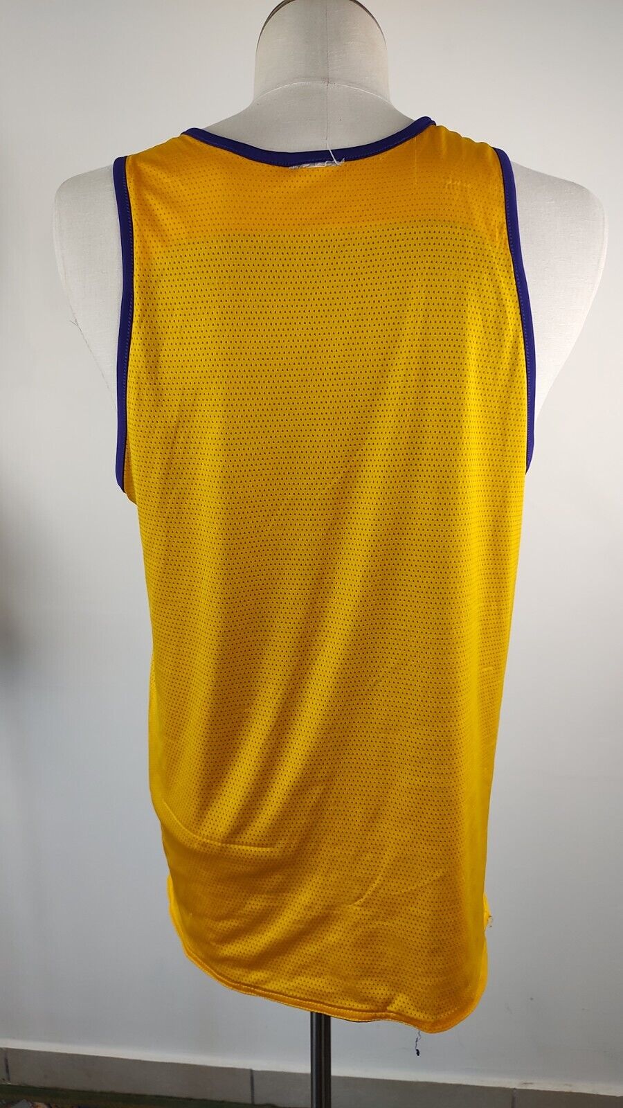 ADIDAS NBA LAKERS CANOTTA BASKET NBA UOMO TG. M SPORT MAN DOUBLE FACE